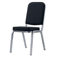 Black Upholstered Hotel Meeting Room Aluminum Chair YD-1024