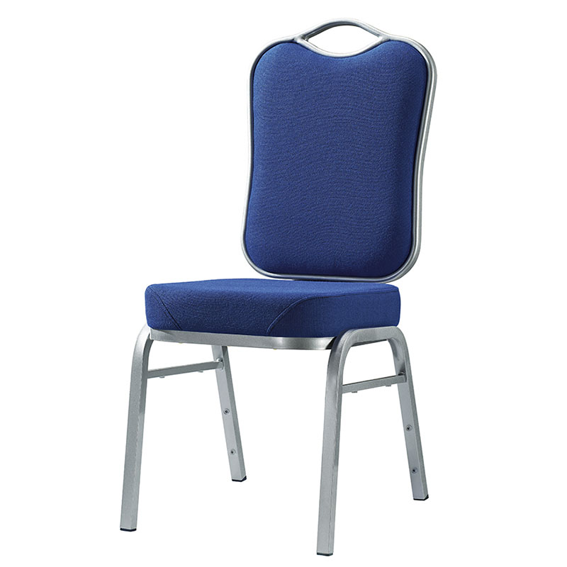 Hot Sale Navy Blue Fabric Flexible Back Stacking Hotel Banquet Conference Chair