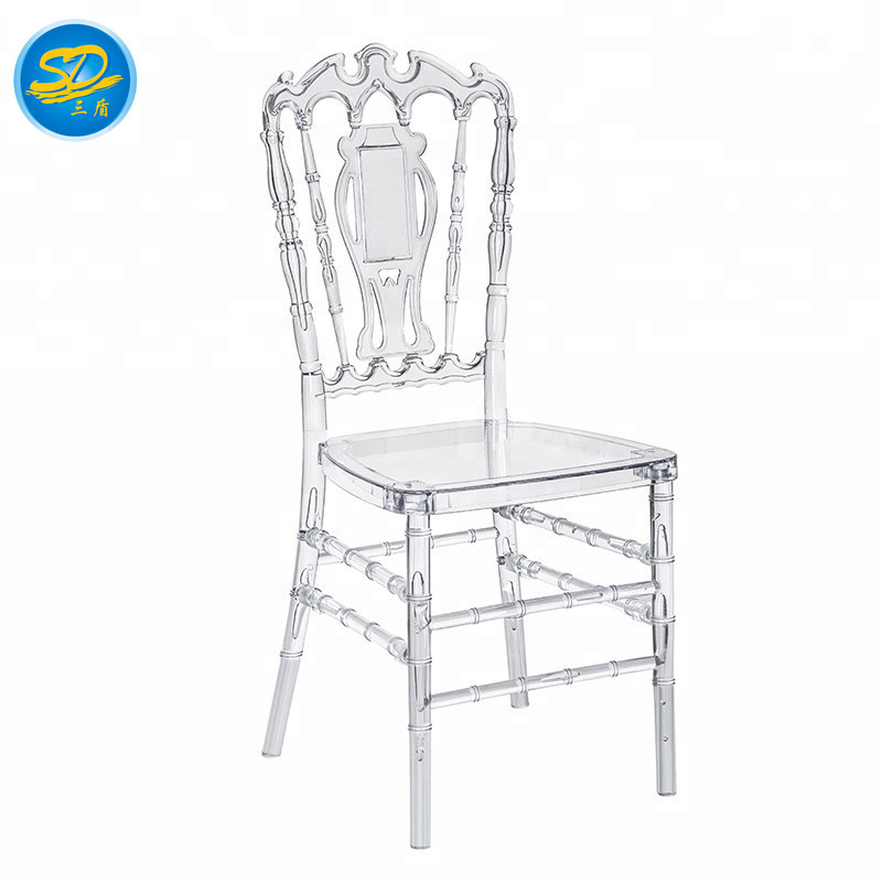 2019 NEW DESIGN WEDDING PARTY RESIN CHAIR CLEAR NAPOLEON CHAIR YRC-005