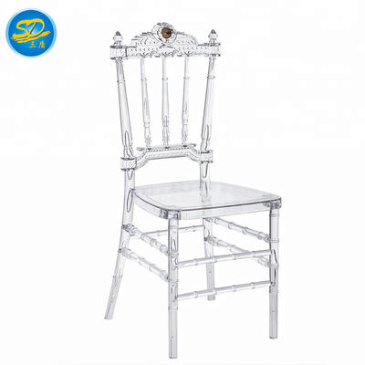 CLEAR CRYSTAL CHAIR LUXURY PARTY RESIN NAPOLEON CHAIR YRC-011