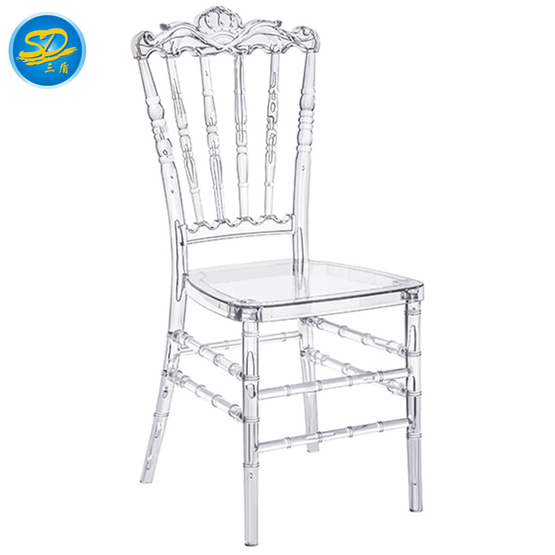 RESIN ROYAL WEDDING CHAIR CROWN PARTY STACKING CHAIR YRC-004