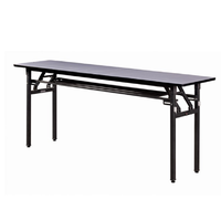 White PVC Folding Table Meeting Room Rectangular Training Table YF-011