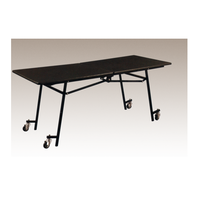 Movable Wheels Design Rectangular-Half Folding Table For Conference Meeting Room  YF-015