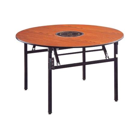 Round  Hot Pot Table Laminate  Folding  Restaurant Table YF-018