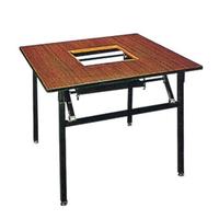 Square Wooden Hot Pot Table Laminate  Folding Restaurant Table YF-019
