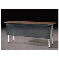 Meeting Training Table Metal Plate Stainless Steel Legs Folding Table For  Conference YF-088