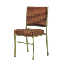 Upholstered Hospitality Event Aluminum Stackable Chivalry Chair YC-017