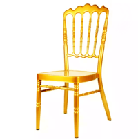 Gold Painting Aluminum Hotel Banquet Wedding Napoleon Chair YC-020