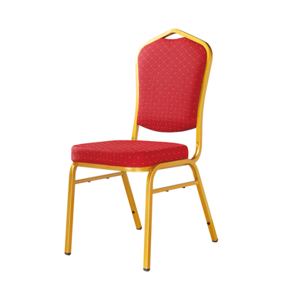 Cheap Wedding Iron Stack Chair Hotel Velvet Chair YE-005