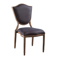Crown Back Design Hotel Restaurant Metal Classic Wooden Chair YE-031