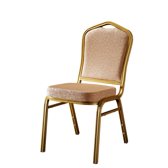 Aluminum Hotel Meeting Chair Flower Back Design Stacking Chair YD-031