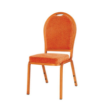 Round Back Stacking Church Chair Aluminum Upholstered Chair YD-034