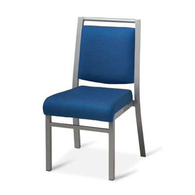 Anti-dirty Blue Fabric Conference Meeting Aluminum Stack Chair YD-066