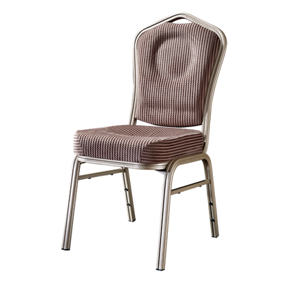Soft Seat Stacking School Chair Silver Aluminum Wedding Chair YD-075
