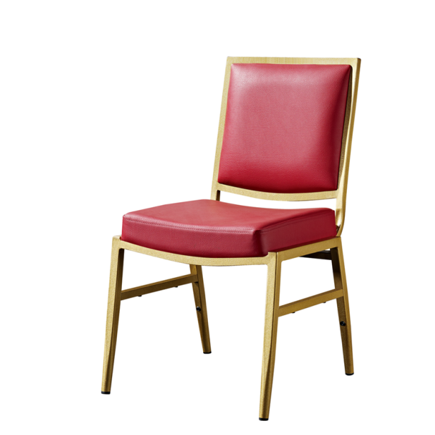 Party Event Chair Golden Painting Aluminum Stackable Chair YD-083