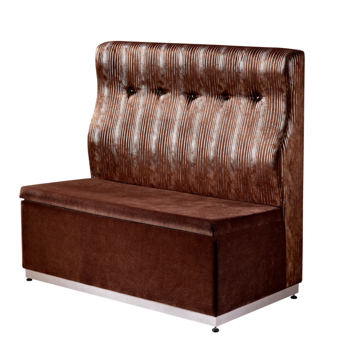 VELVET SOFA BUTTON BACK DESIGN FOR HOTEL BANQUET RESTAURANT K-003