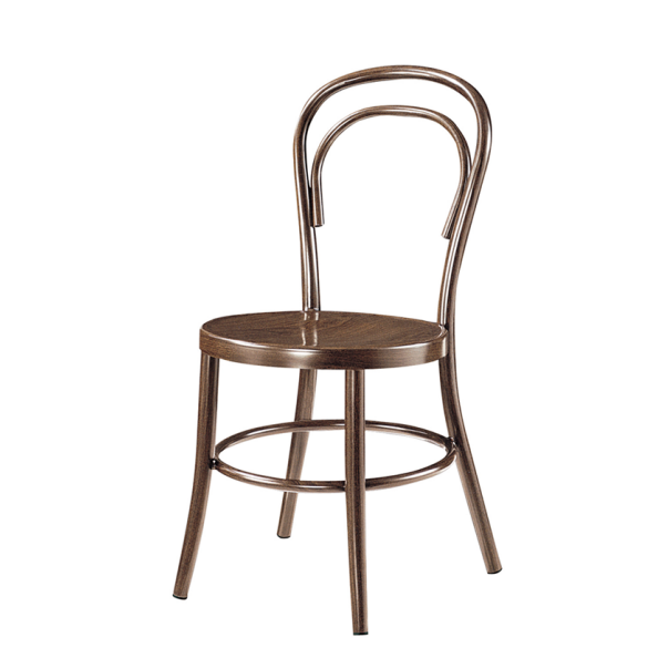 Leather Seat Coffee Shop Chair Aluminum Event Party Chair YD-1006