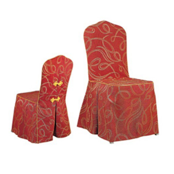 RED FESTIVE BOWKNOT CHAIR COVERS HOTEL DECORATION Y-028