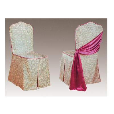 FACTORY WHOLESALE DURABLE COLORFUL RUFFLED JACQUARD CHAIR COVER Y-073