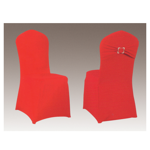 RED FESTIVE FANCY WRINKLE SPANDEX BANQUET CHAIR COVER FOR WEDDING Y-104