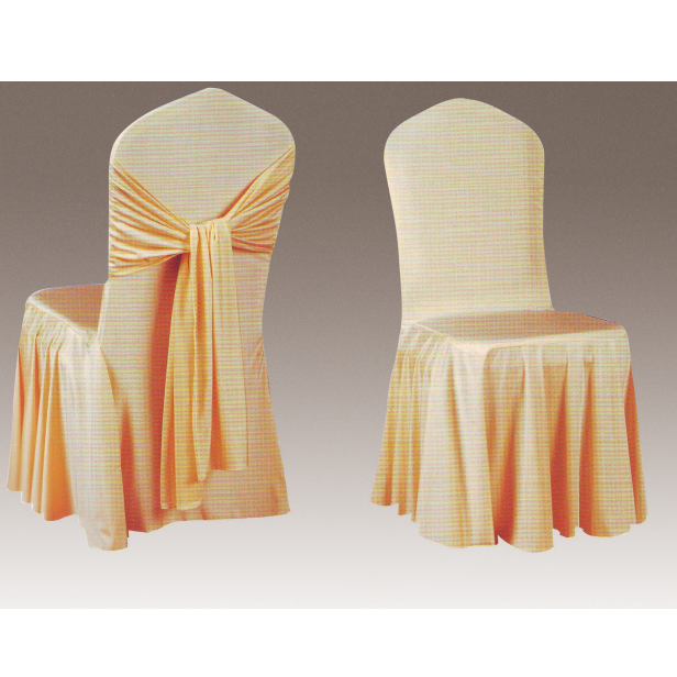 CHEAP RUFFLED WEDDING PARTY CHAIR COVER Y-112