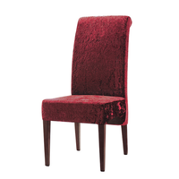 RED VELVET COCKTAIL PARTY CHAIRS METAL WOOD CHAIR YA-038