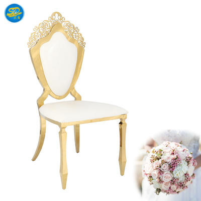 HOTEL LUXURY PARTY STAINLESS STEEL QUEEN CHAIR YS-007