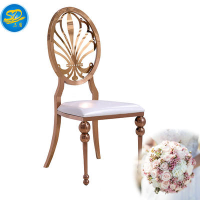 ROSE GOLD PAINTING STAINLESS STEEL WEDDING EVENT PARTY CHAIR YS-023